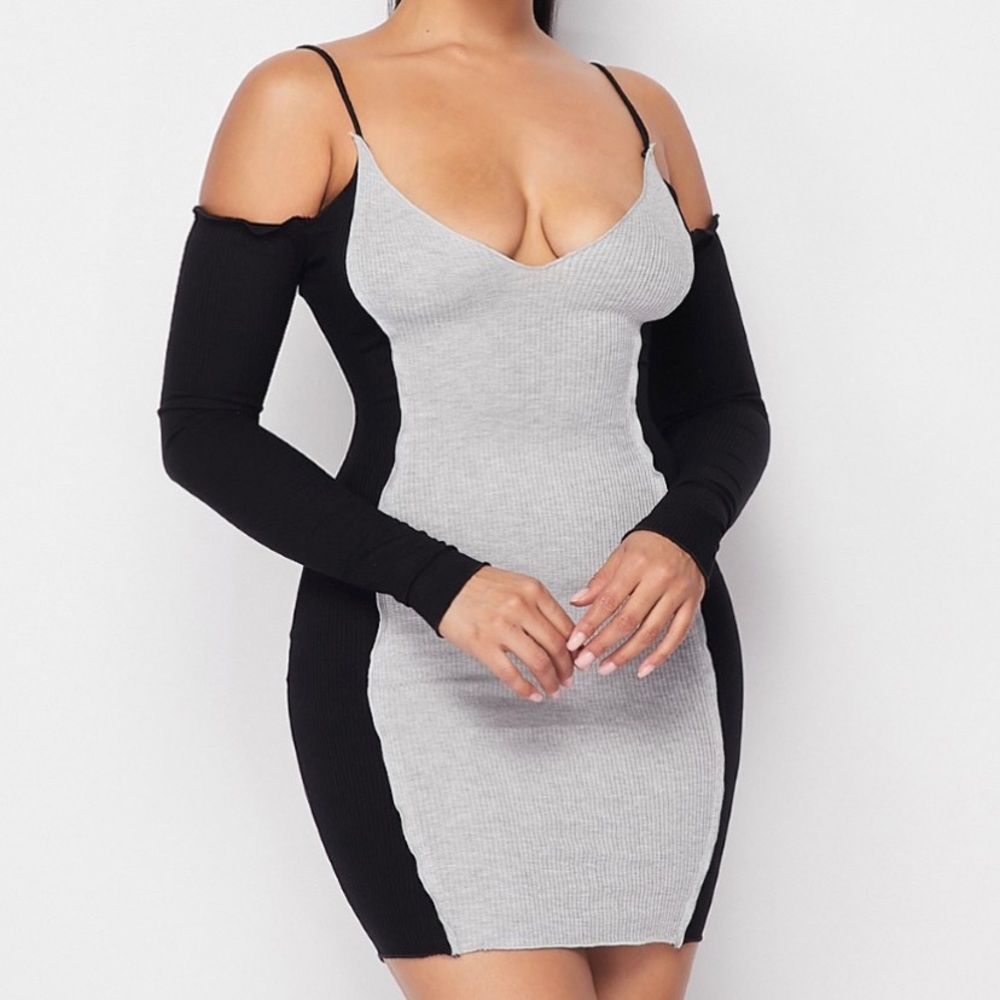 Miss Sassy Color Block Mini Dress
